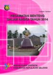 Kecamatan Benteng Dalam Angka 2014